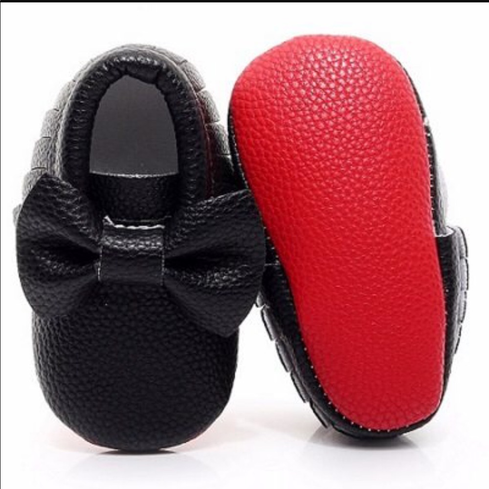 Baby Black Moccasins